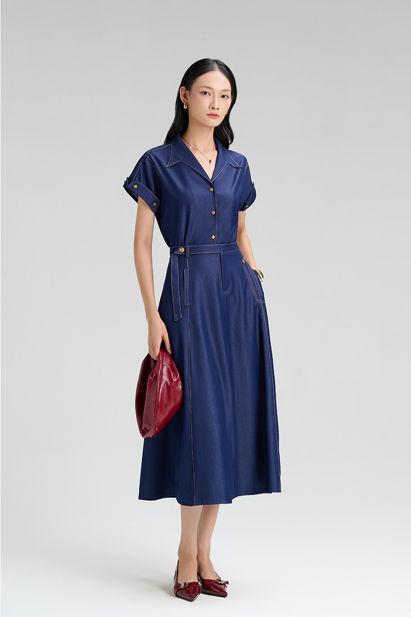 Chân váy xoè quai nhê rơi, diễu hông trái TT