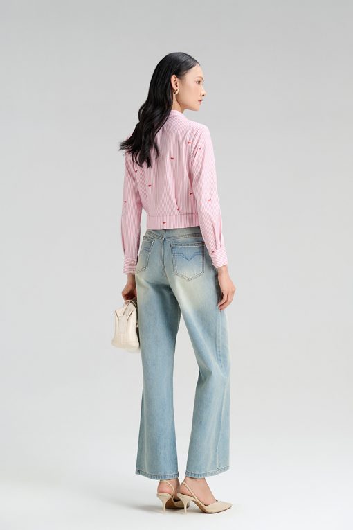 Sơ mi DT đai eo, túi lật 1 bên