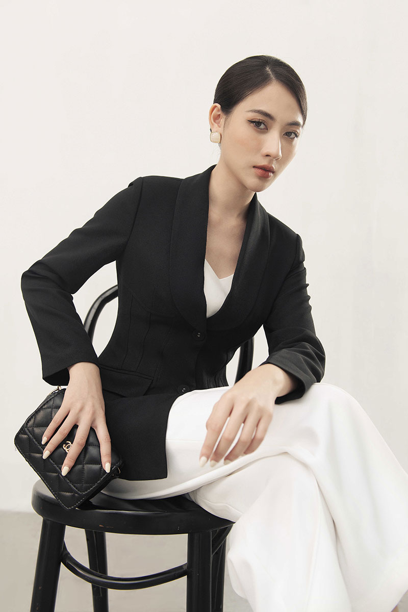 cổ áo vest nữ đẹp