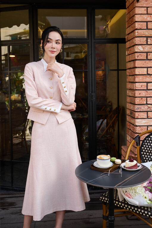 Chân váy text dáng vảy nhẹ