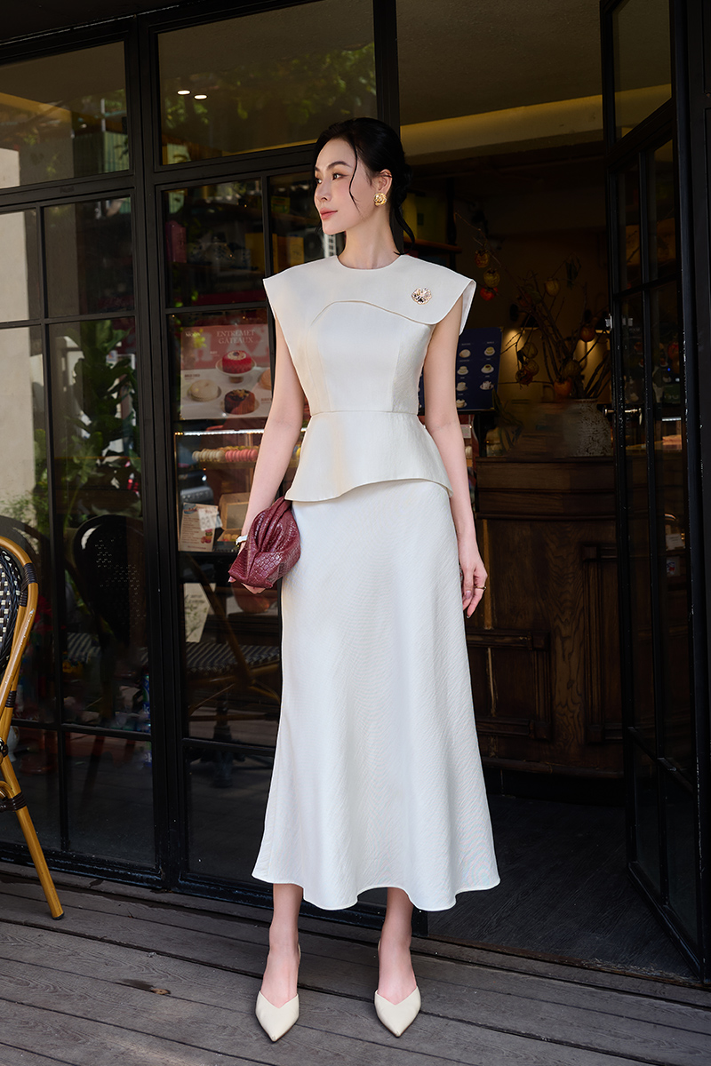 Chân váy xoè rủ khoá sườn