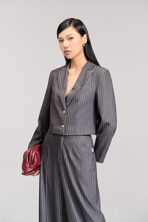 Áo vest croptop cơi ngực giả túi