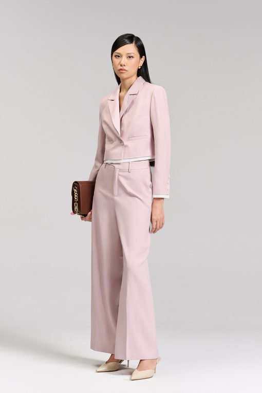 Quần suông túi chéo quai nhê vát cong