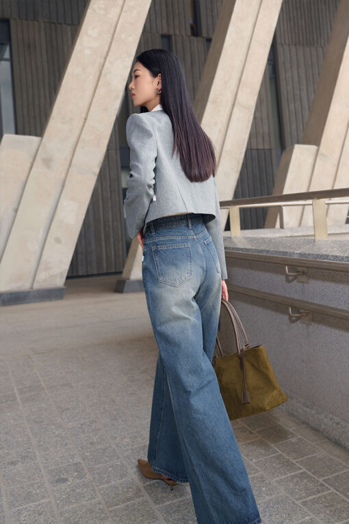 Áo vest croptop ve cách điệu phối vải