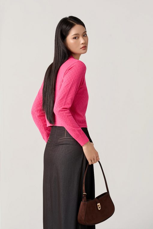 Áo Len DT gấu V cong nẹp cài cúc