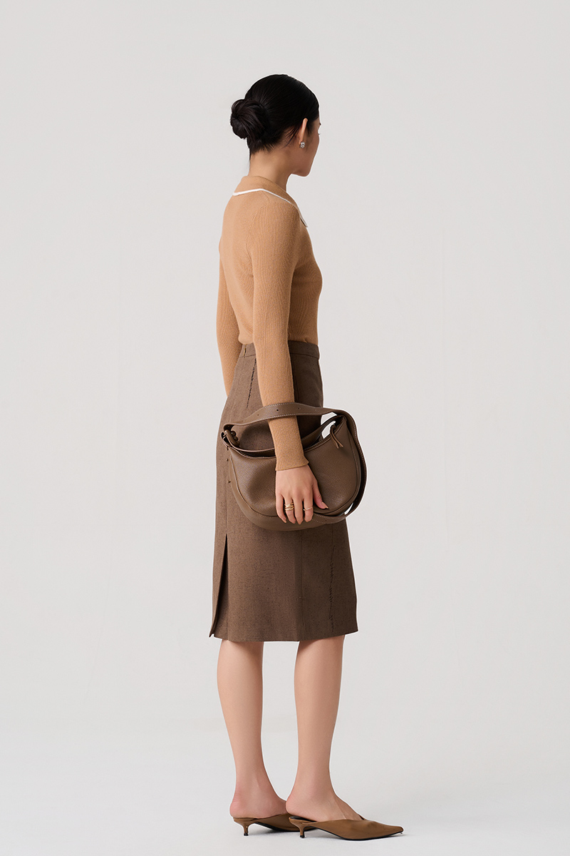 Áo Len DT nẹp cổ lé phối