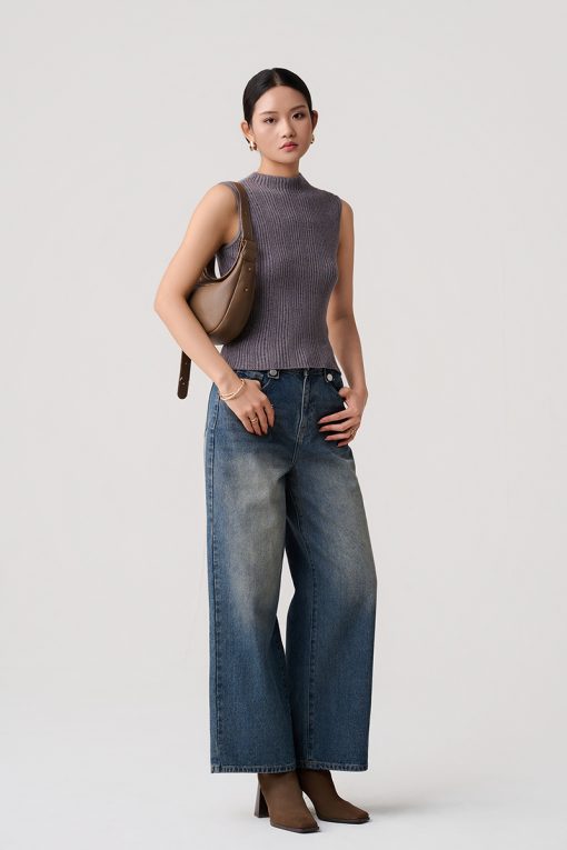 Áo Len SN cổ leo hoạ tiết sọc