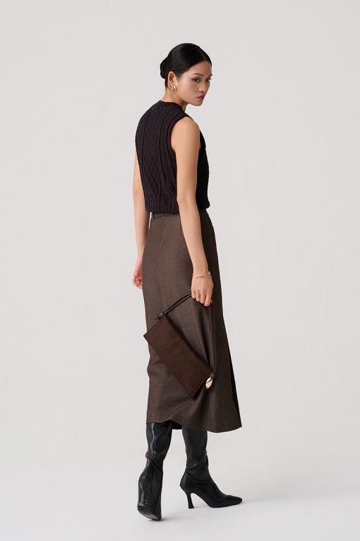 Áo Len gile dệt xoắn cách điệu