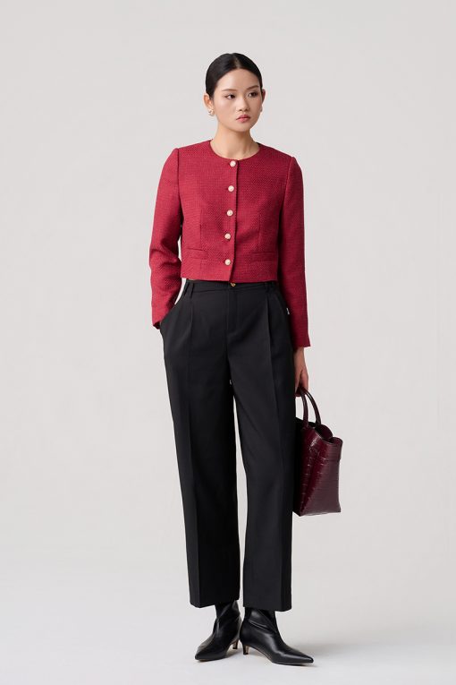 Quần baggy dáng gocho can cạp đỉa đôi