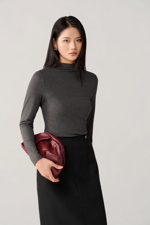 Áo thun DT cổ leo dúm eo sau