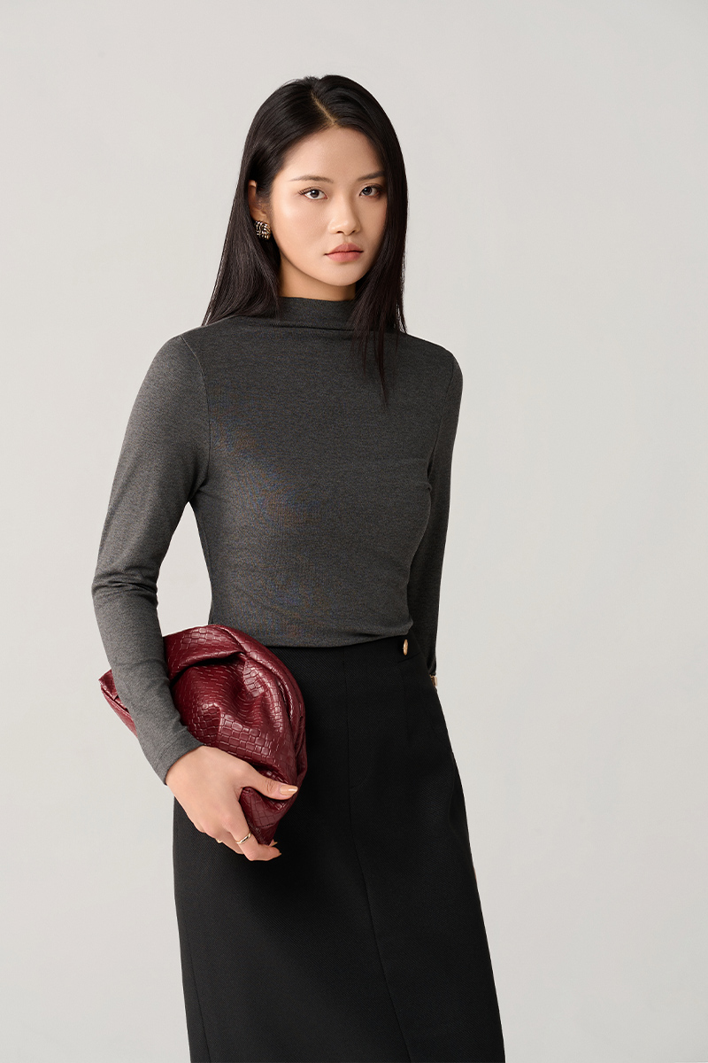 Áo thun DT cổ leo dúm eo sau