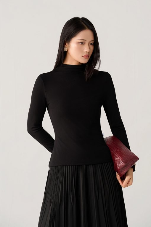 Áo thun DT cổ leo dúm eo sau