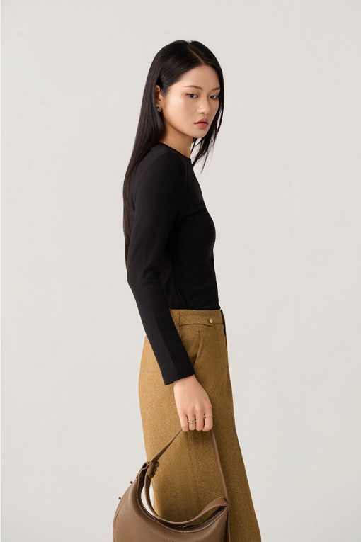 Áo thun DT cổ tròn can vai