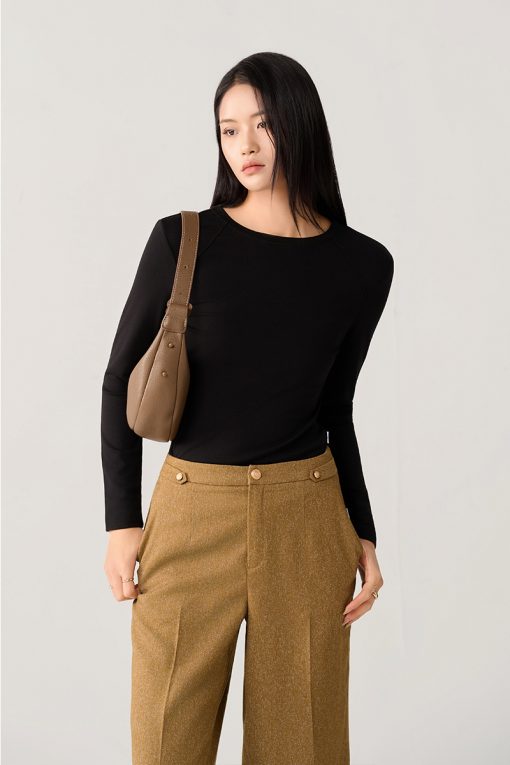 Áo thun DT cổ tròn can vai