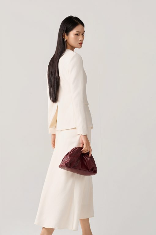 Áo vest dài tay dáng ôm cổ V