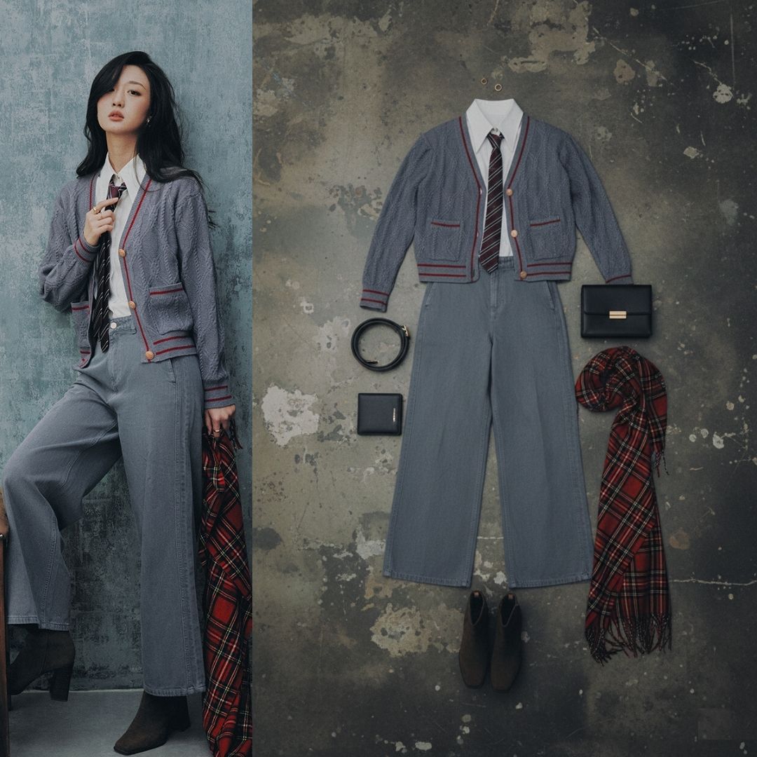 áo khoác len túi ốp