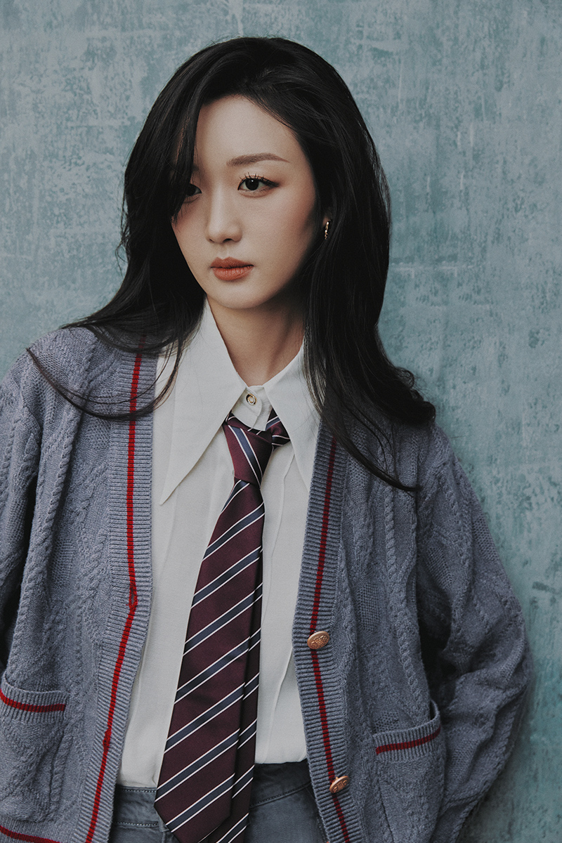 Áo khoác len túi ốp bo phối kẻ