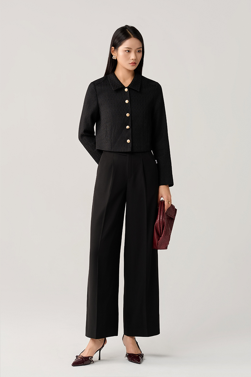 Áo kiểu croptop cơi dọc diễu vai