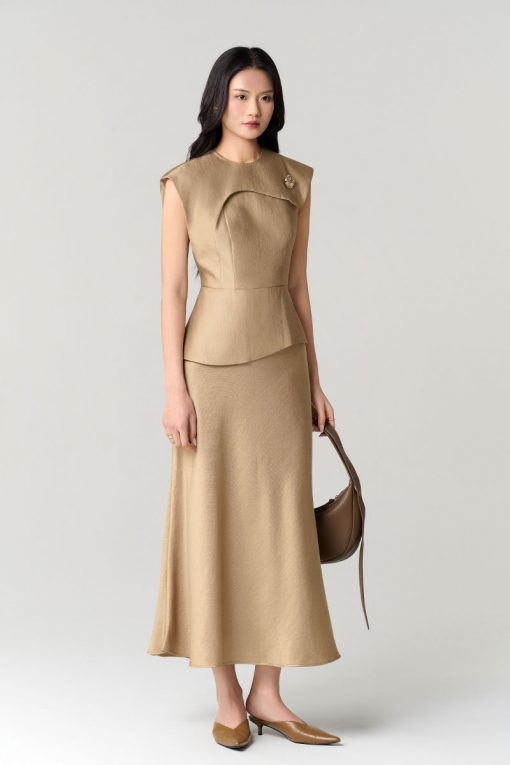 Chân váy xoè basic khoá sườn