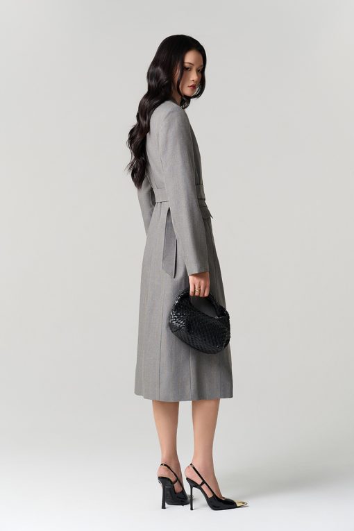 Áo khoác dài suông 2 hàng cúc