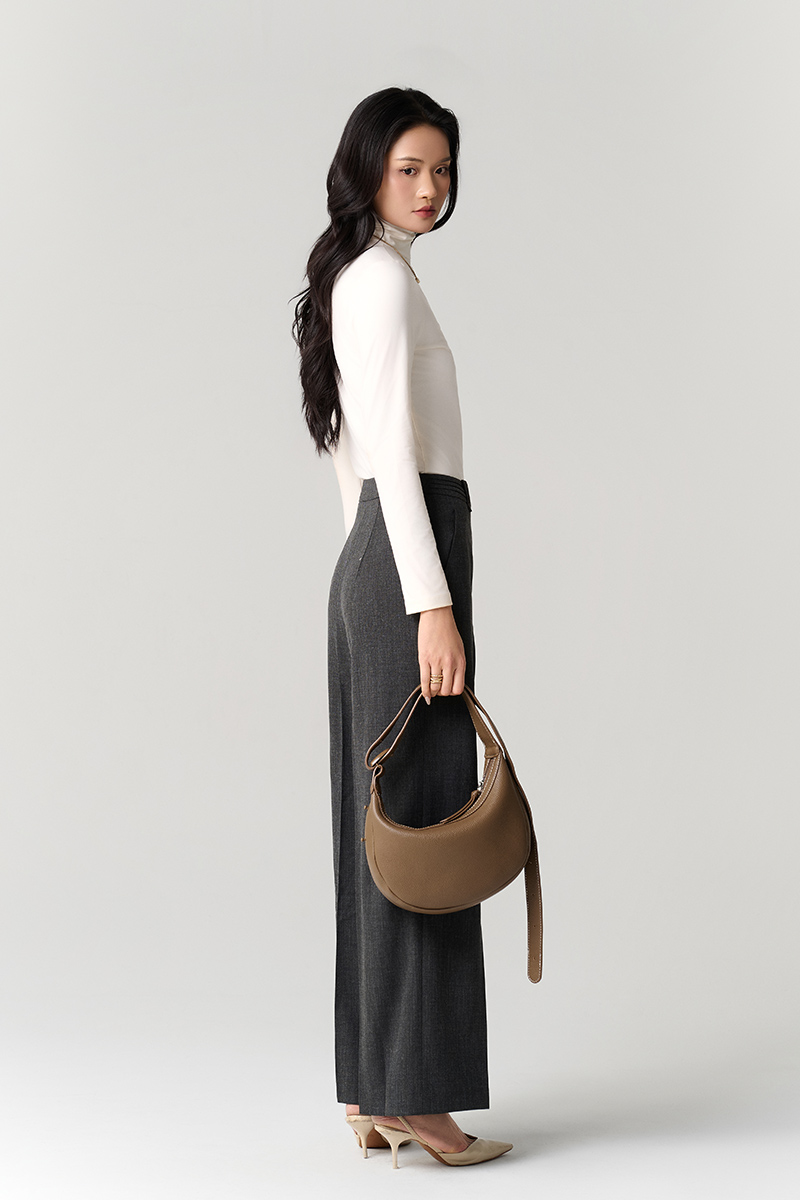 Áo thun DT dáng ôm cổ lọ