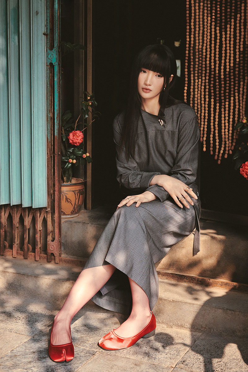 Sơ mi DT can tay xếp ly