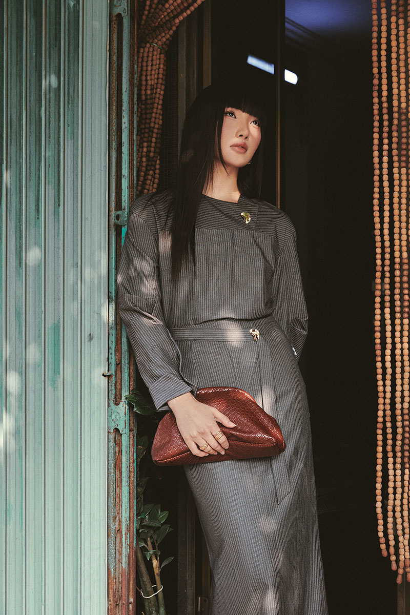 Sơ mi DT can tay xếp ly