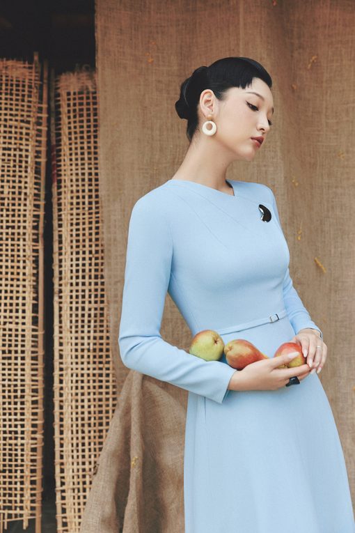 Đầm xoè bong thân cách điệu đính TT