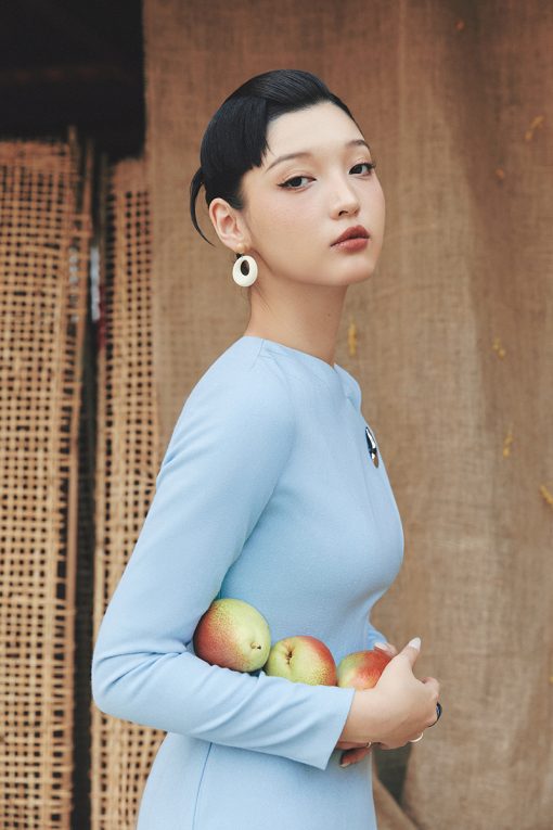 Đầm xoè bong thân cách điệu đính TT