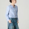 Áo khoác tweed croptop cổ bẻ lật -
