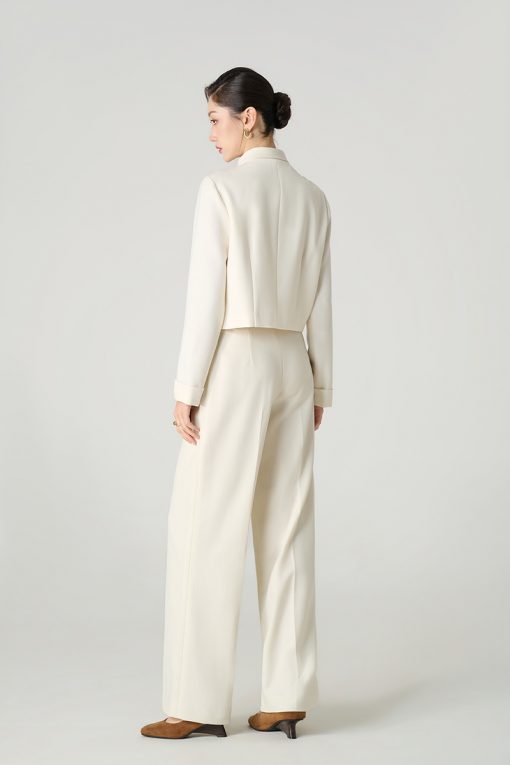 Áo kiểu DT croptop cổ vắt nơ