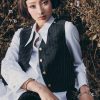 Áo kiểu SN can vai đính cúc